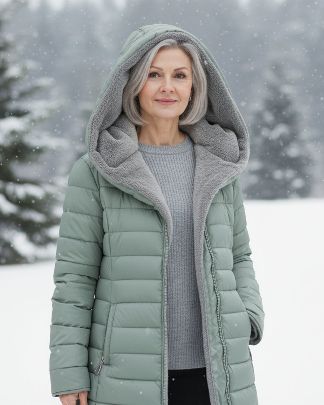Fleece Lined Puffer Jacket
