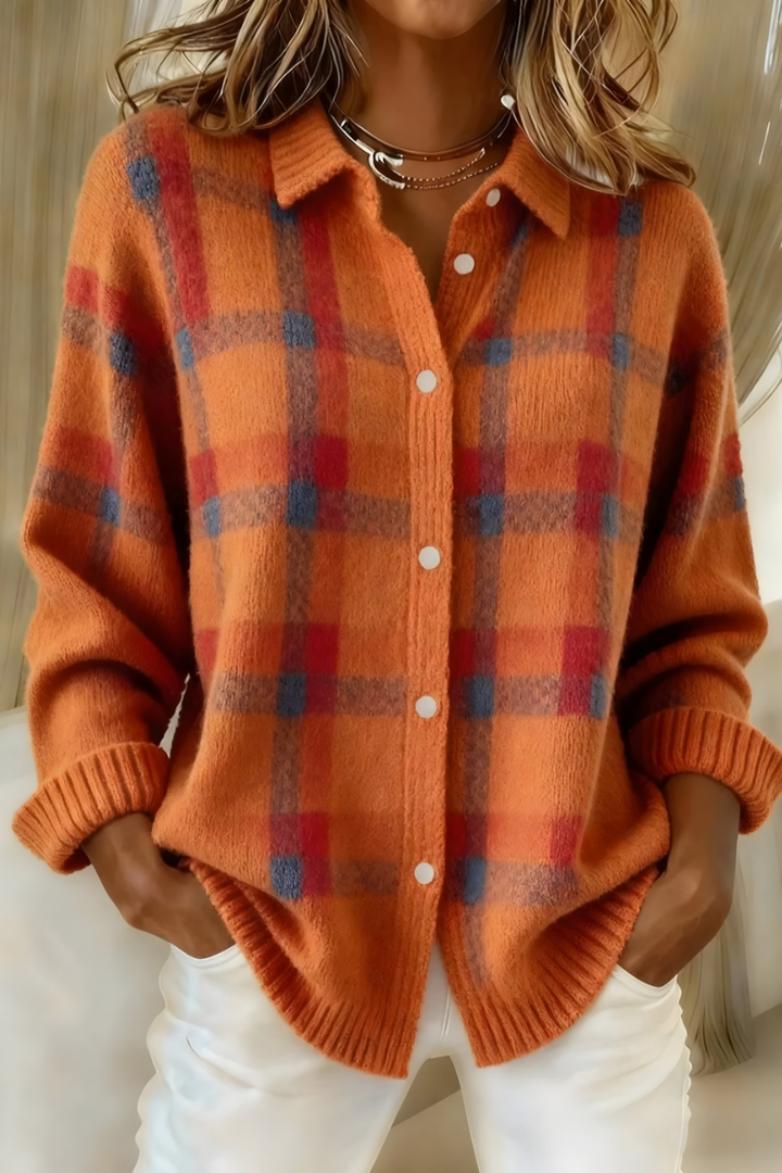 Anna™ | Plaid Cardigan – Retro and Comfortable