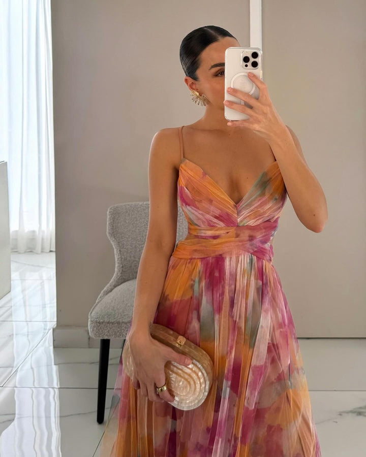 Giselle - Charming Floral Maxi Dress