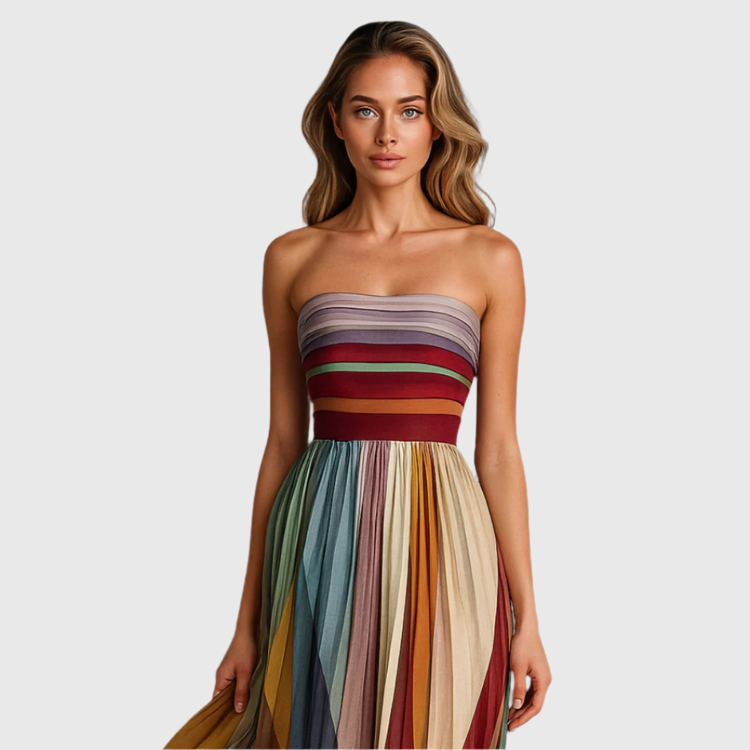 ARABELLA – FLOWING STRAPLESS MAXI DRESS