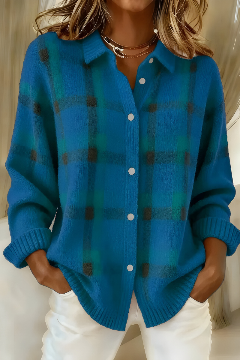 Anna™ | Plaid Cardigan – Retro and Comfortable