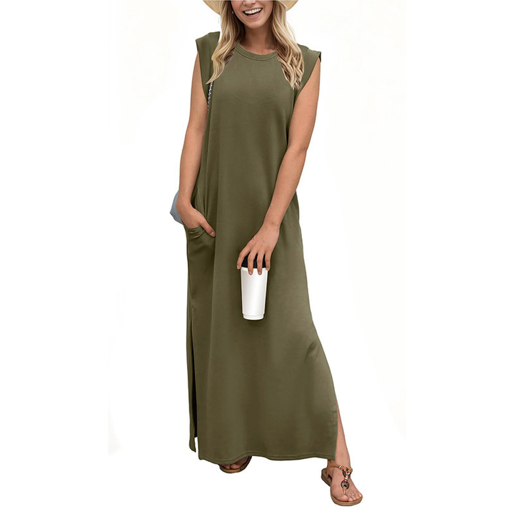 MOANA – Classic Loose Sleeveless Beach Maxi Dress