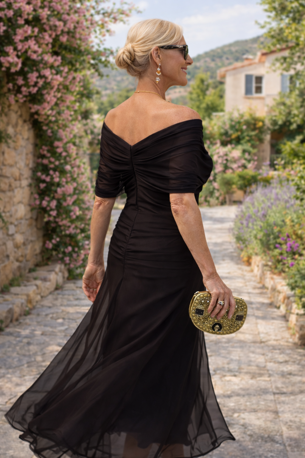 Michelle | Elegant V-Neck Maxi Party Dress