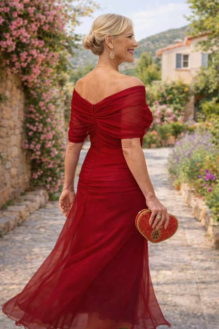 Michelle | Elegant V-Neck Maxi Party Dress