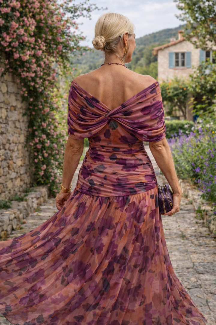 Michelle | Elegant V-Neck Maxi Party Dress