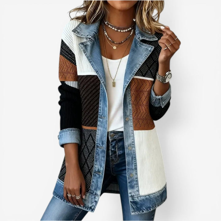 Emiliana™ | Mixed Denim Jacket