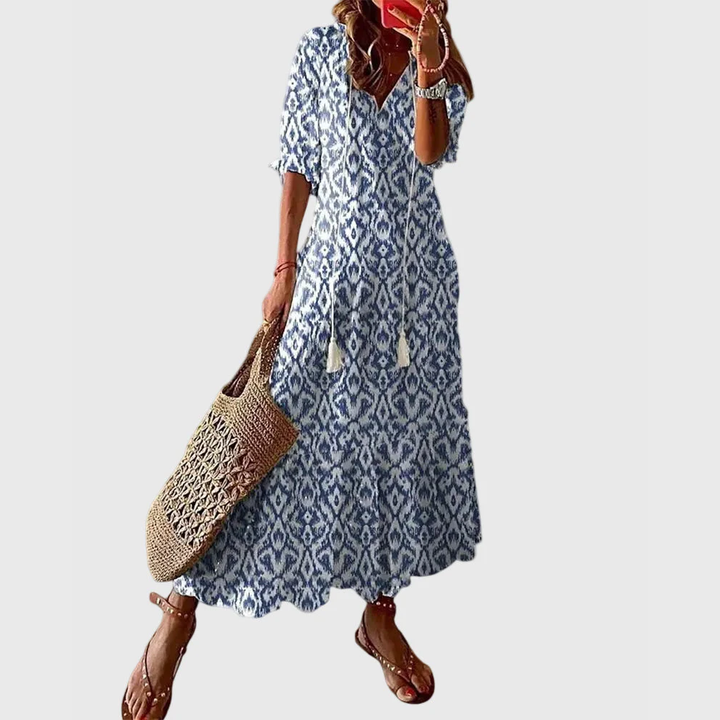 Amalia | Boho Vintage Summer Maxi Dress