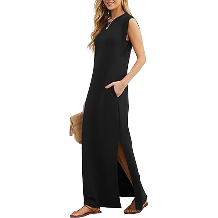MOANA – Classic Loose Sleeveless Beach Maxi Dress