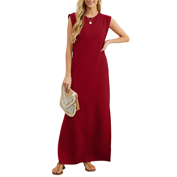 MOANA – Classic Loose Sleeveless Beach Maxi Dress