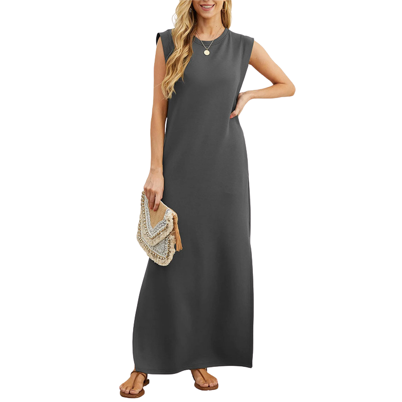 MOANA – Classic Loose Sleeveless Beach Maxi Dress