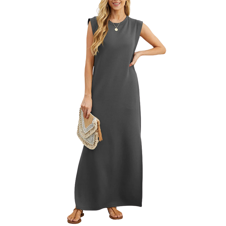 MOANA – Classic Loose Sleeveless Beach Maxi Dress