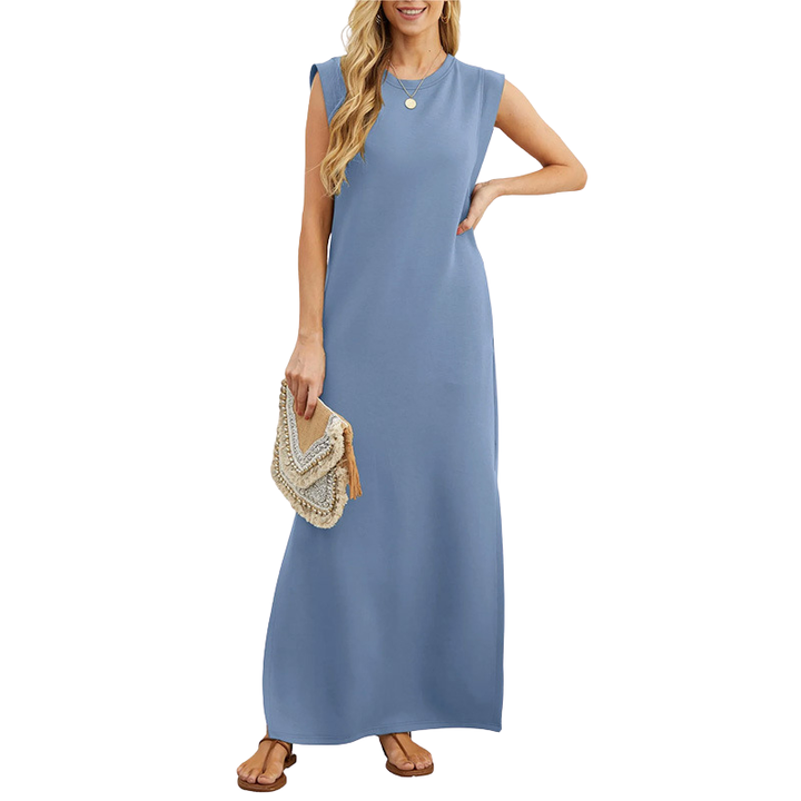 MOANA – Classic Loose Sleeveless Beach Maxi Dress