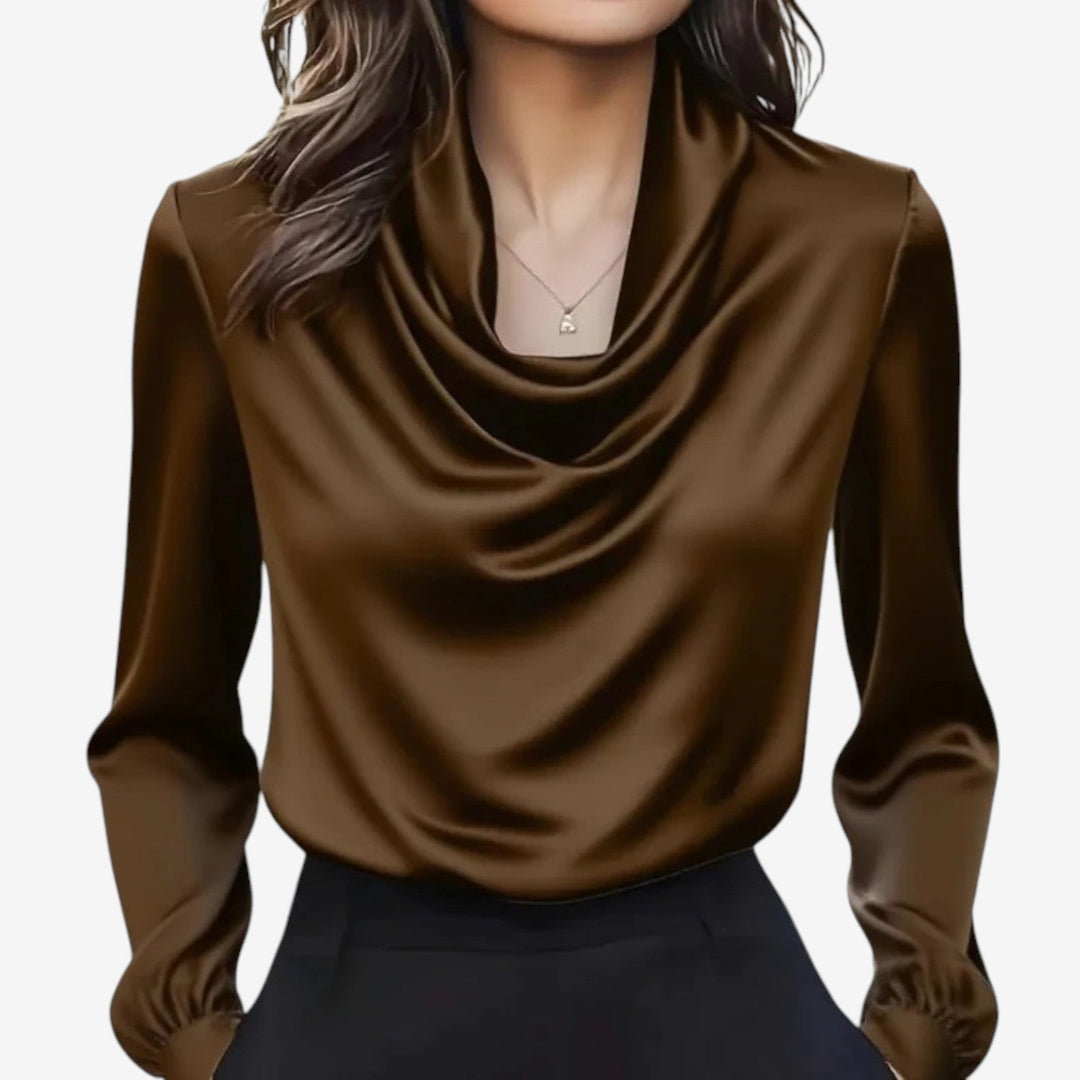 Katia™ Draped Collar Blouse