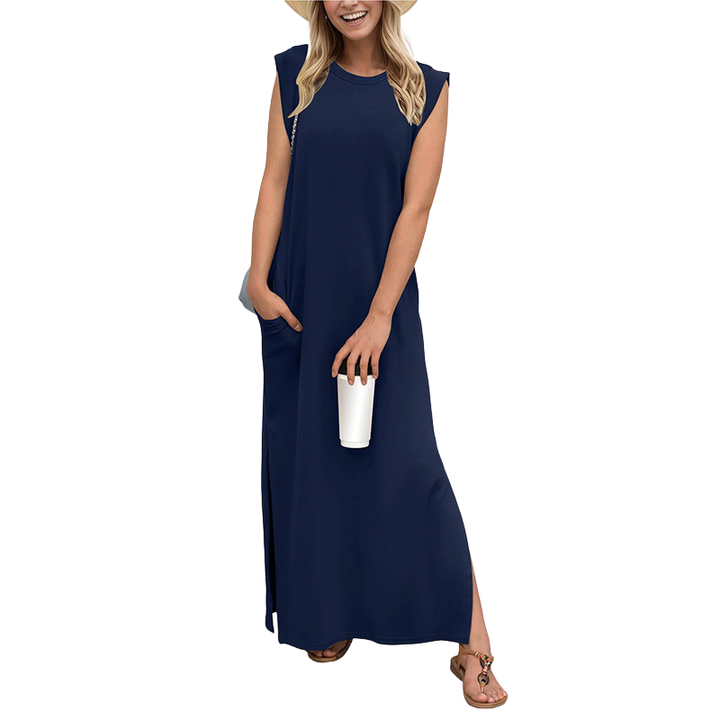MOANA – Classic Loose Sleeveless Beach Maxi Dress